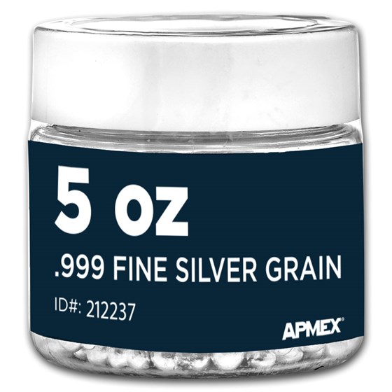 5 oz Silver Grain/Shot .999+ Fine 5 oz Silver Grain/Shot .999+ Fine